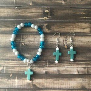 Cross Jewelry Set for girls communion confirmation